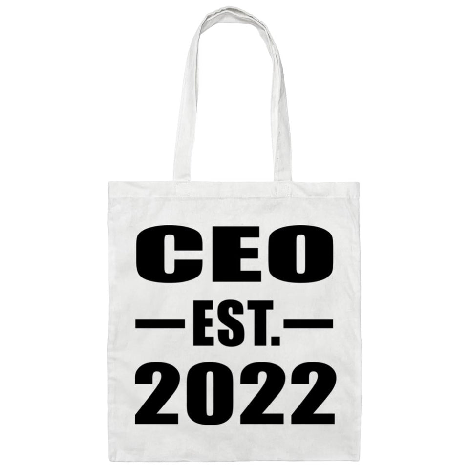 CEO Established EST. 2022 - Tote Bag White