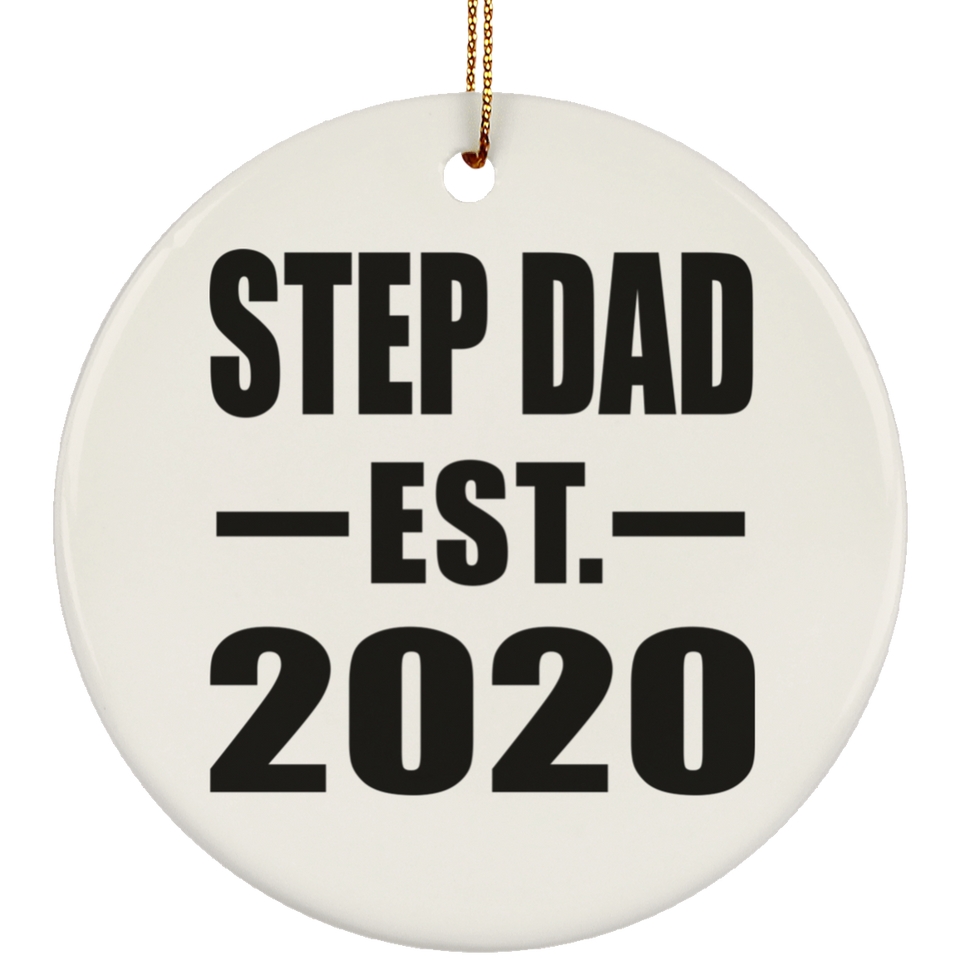 Step Dad Established EST. 2020 - Circle Ornament