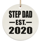 Step Dad Established EST. 2020 - Circle Ornament