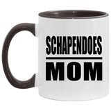 Schapendoes Mom - 11oz Accent Mug Black