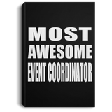 Most Awesome Event Coordinator - Canvas Portrait