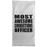 Most Awesome Corrections Officer - Hand Towel