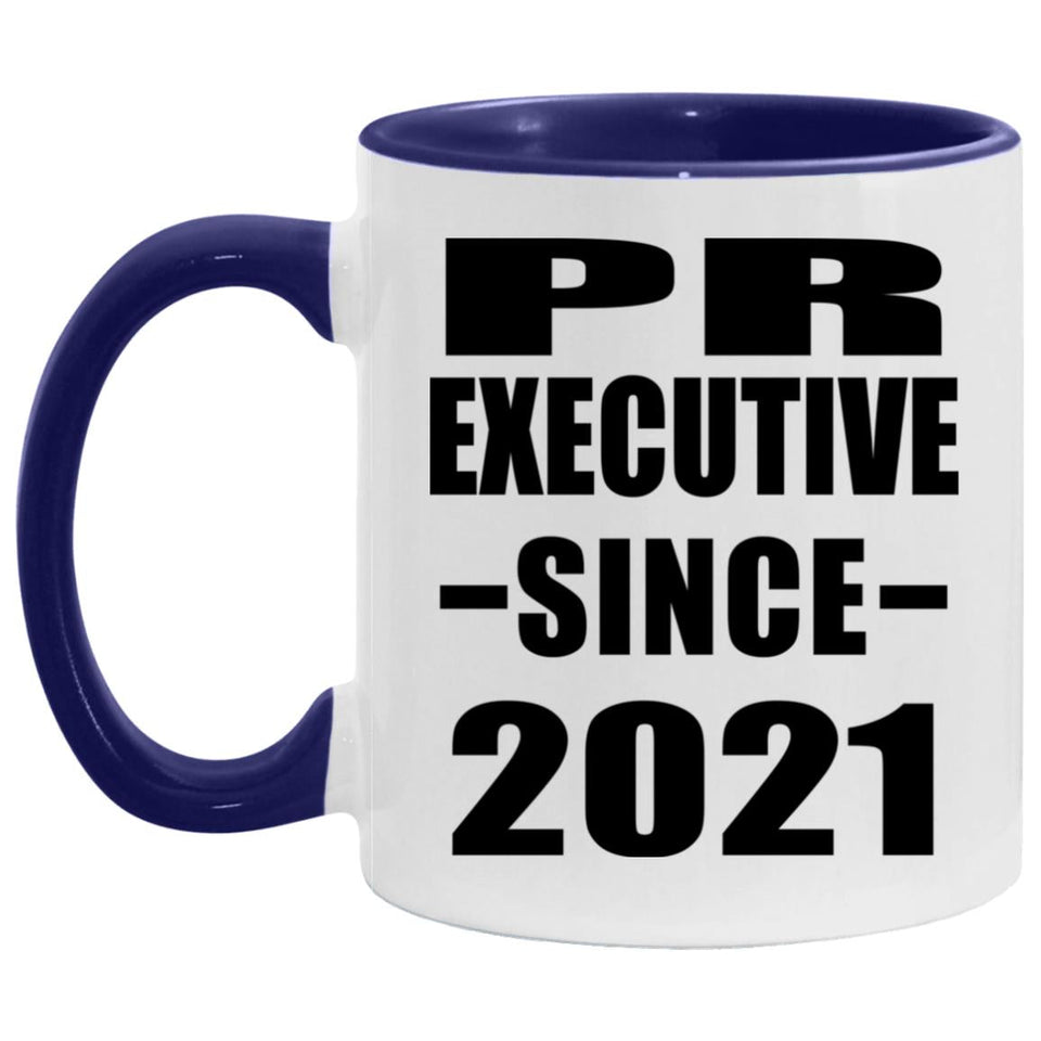 PR Executive Since 2021 - 11oz Accent Mug Purple