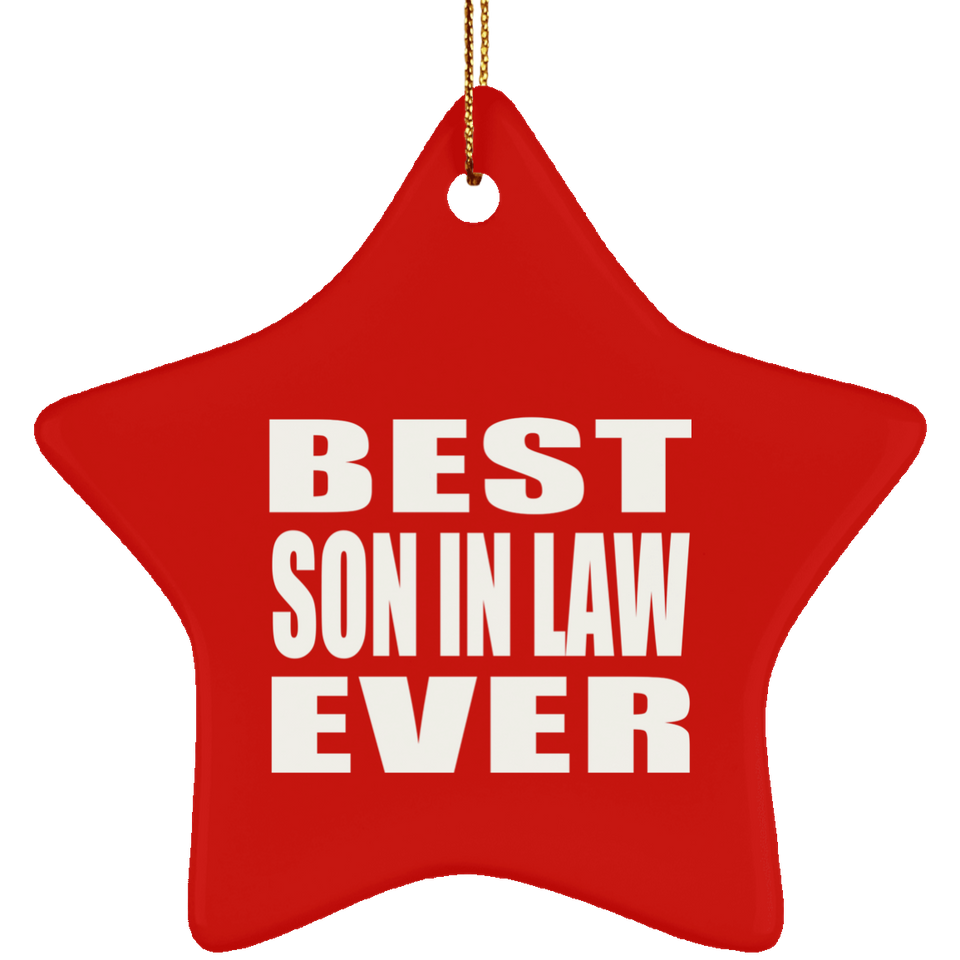 Best Son In Law Ever - Star Ornament