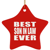 Best Son In Law Ever - Star Ornament