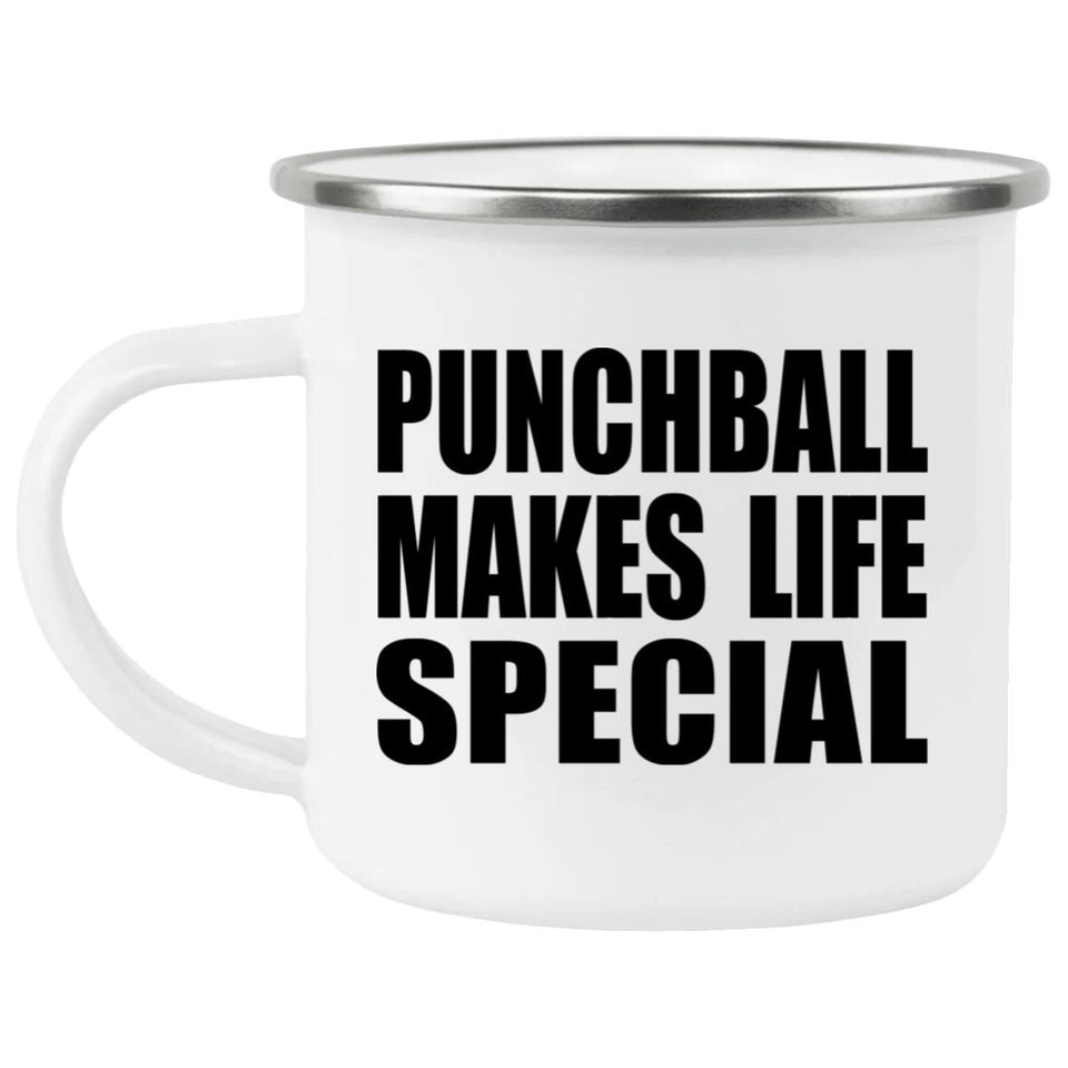 Punchball Makes Life Special - 12oz Camping Mug