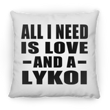 All I Need Is Love And A Lykoi - Throw Pillow
