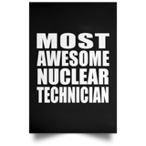 Most Awesome Nuclear Technician - Poster Portrait