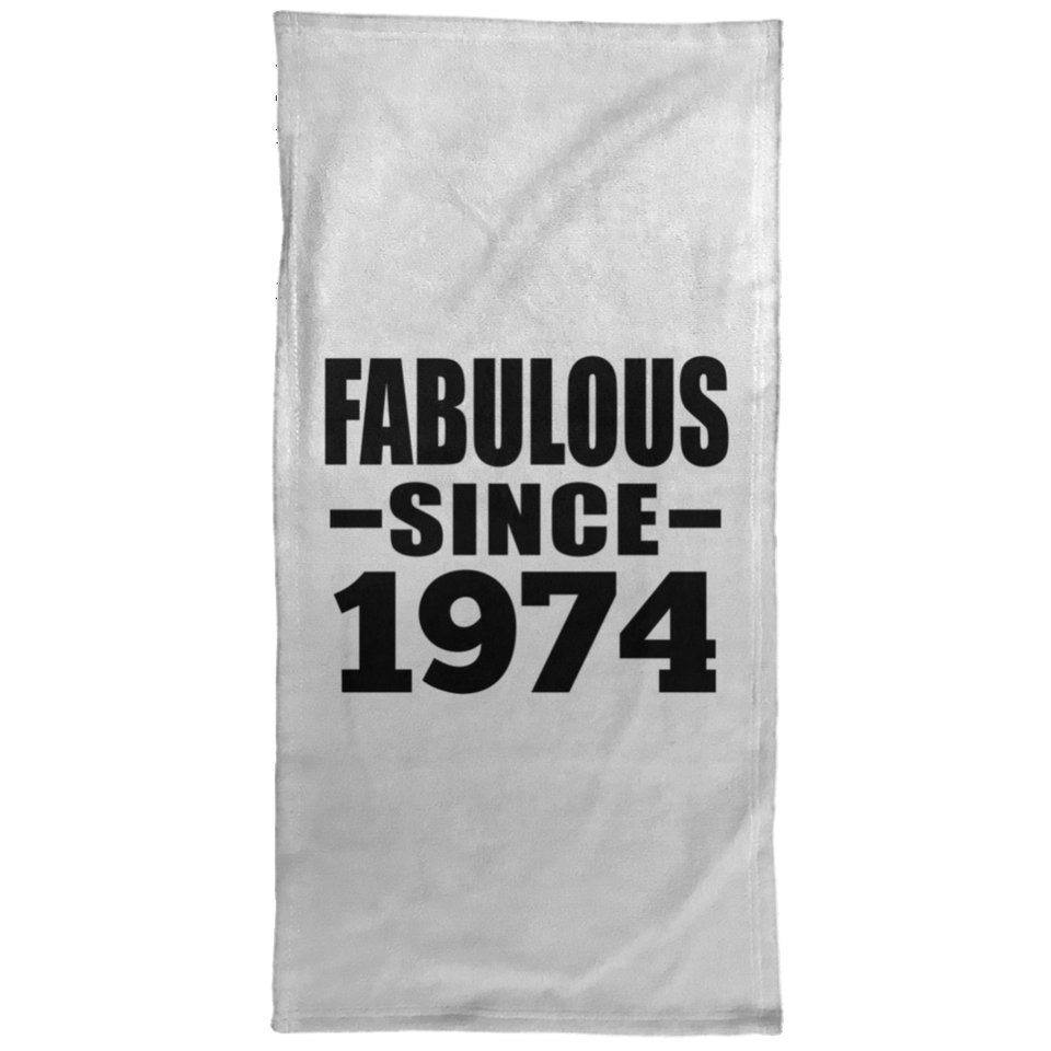 50th Birthday Fabulous Since 1974 - Hand Towel