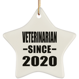 Veterinarian Since 2020 - Star Ornament
