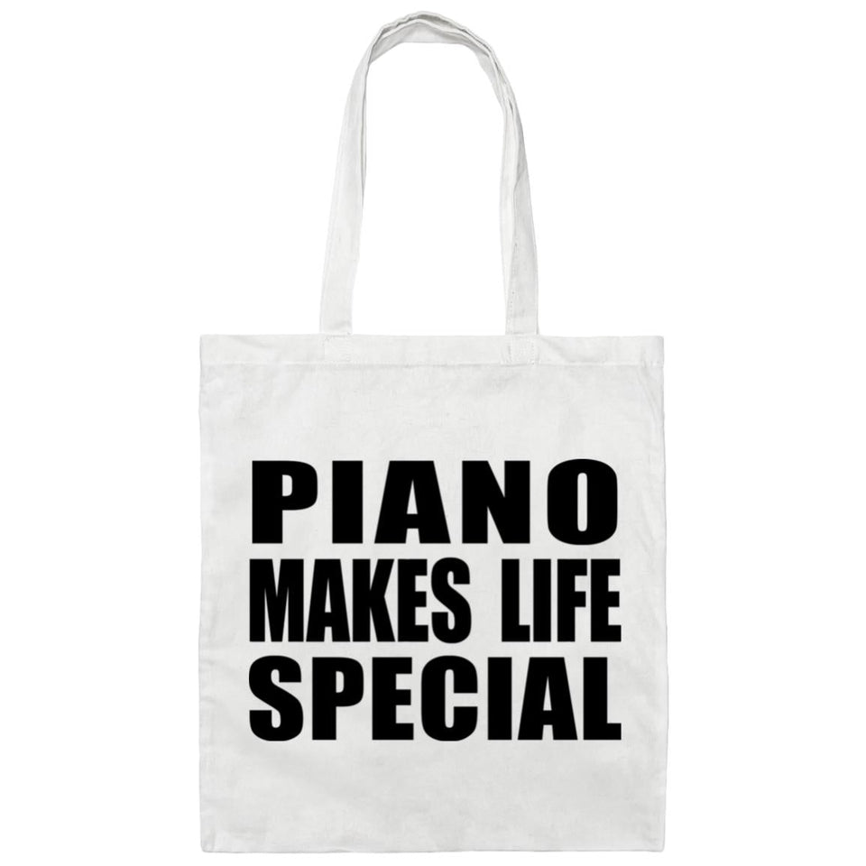Piano Makes Life Special - Tote Bag White