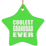 Coolest Granddad Ever - Star Ornament
