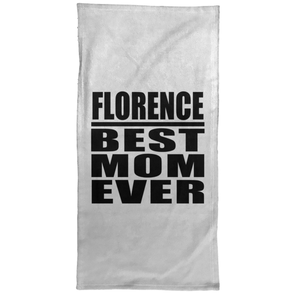 Florence Best Mom Ever - Hand Towel