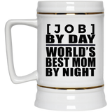 [CC] Personalized Gift, [Job] By Day Best Mom By Night - Beer Stein