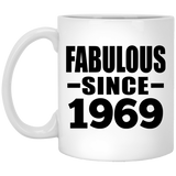 55th Birthday Fabulous Since 1969 - 11 Oz Coffee Mug
