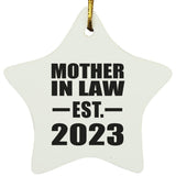 Mother In Law Established EST. 2023 - Star Ornament