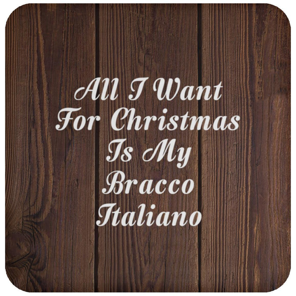 All I Want For Christmas Is My Bracco Italiano - Drink Coaster D