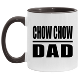 Chow Chow Dad - 11oz Accent Mug Black