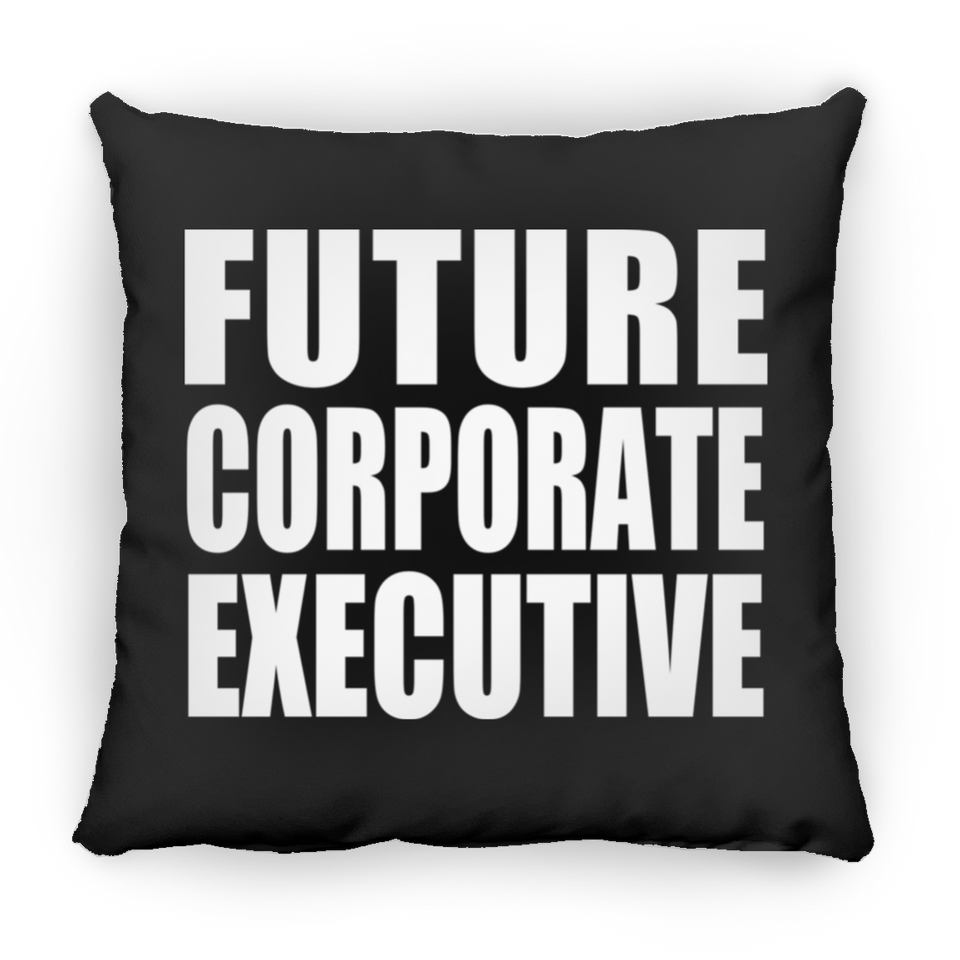 Future Corporate Executive - Throw Pillow Black