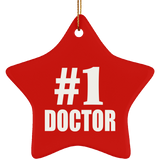 Number One #1 Doctor - Star Ornament