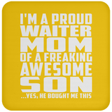 Proud Waiter Mom Of Awesome Son - Drink Coaster