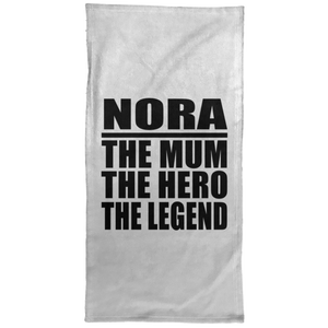 Nora The Mum The Hero The Legend - Hand Towel