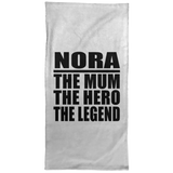 Nora The Mum The Hero The Legend - Hand Towel
