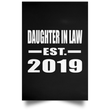 Daughter In Law Established EST. 2019 - Poster Portrait