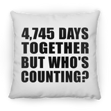 13th Anniversary 4,745 Days Together Who's Counting - Throw Pillow