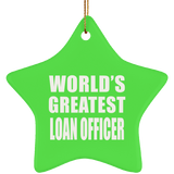 World's Greatest Loan Officer - Star Ornament
