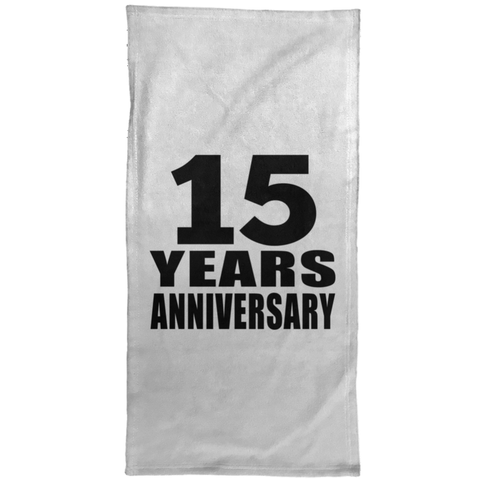 15th Anniversary 15 Years Anniversary - Hand Towel