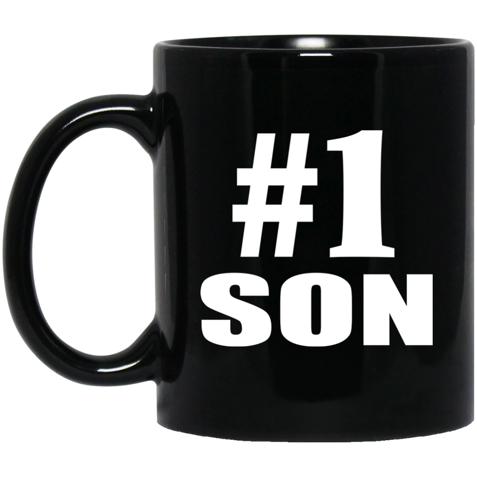 Number One #1 Son - 11 Oz Coffee Mug Black