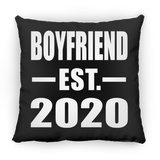 Boyfriend Established EST. 2020 - Throw Pillow Black