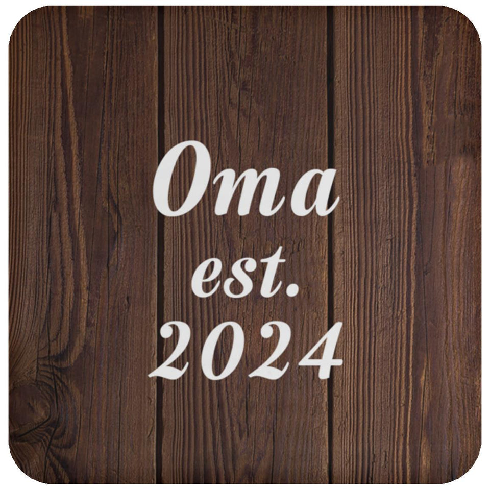 Oma Established EST. 2024 - Drink Coaster D