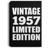 67th Birthday Vintage 1957 Limited Edition - Canvas Portrait