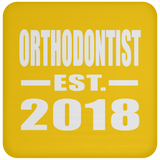 Orthodontist Established EST. 2018 - Drink Coaster