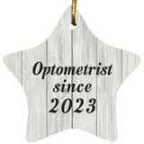 Optometrist Since 2023 - Star Ornament F