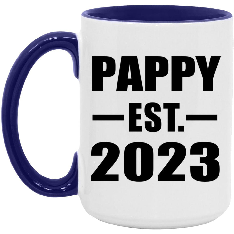 Pappy Established EST. 2023 - 15oz Accent Mug Purple