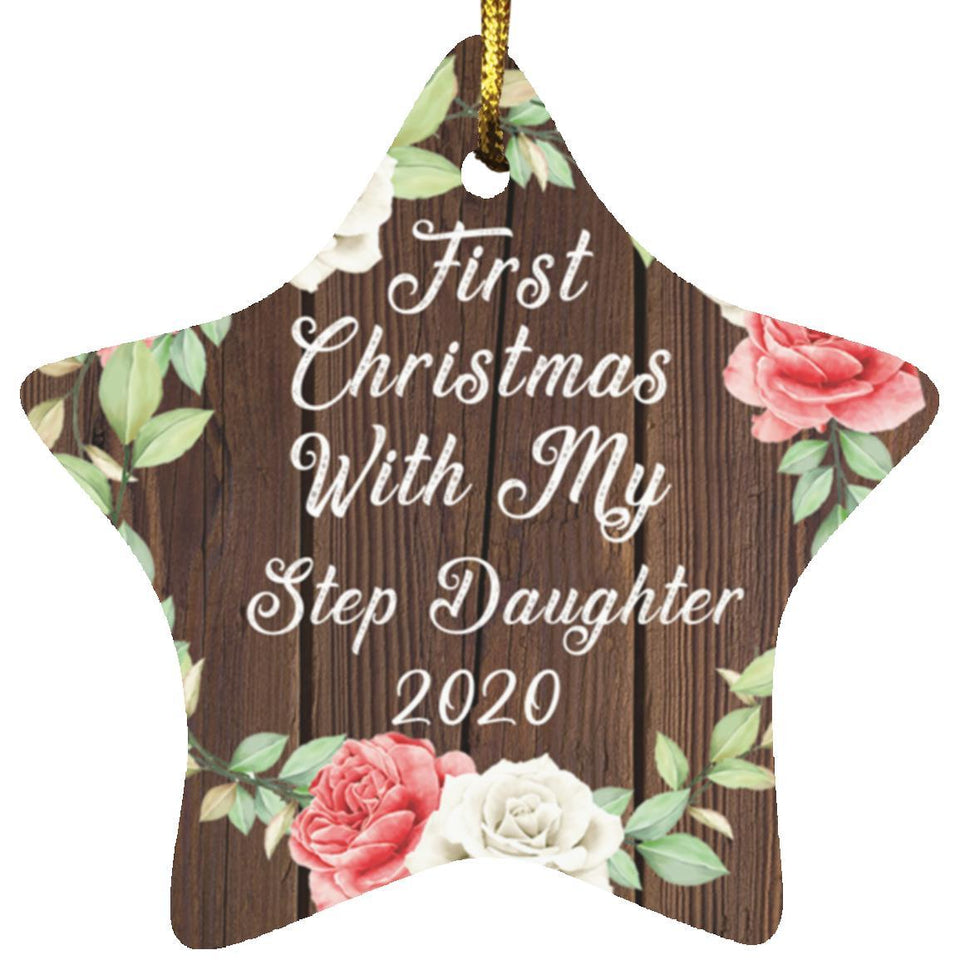First Christmas With My Step Daughter 2020 - Star Ornament A