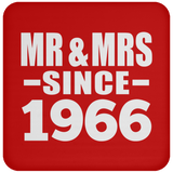 58th Anniversary Mr & Mrs Since 1966 - Drink Coaster