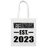 Veterinarian Established EST. 2023 - Tote Bag White