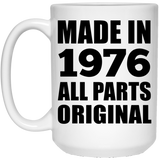 48th Birthday Made in 1976 All Parts Original - 15oz Coffee Mug