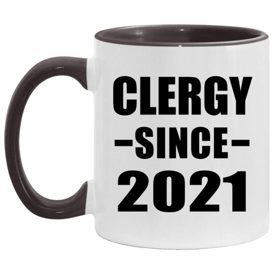 Clergy Since 2021 - 11oz Accent Mug Black