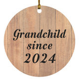 Grandchild Since 2024 - Circle Ornament C