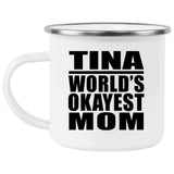 Tina World's Okayest Mom - 12oz Camping Mug