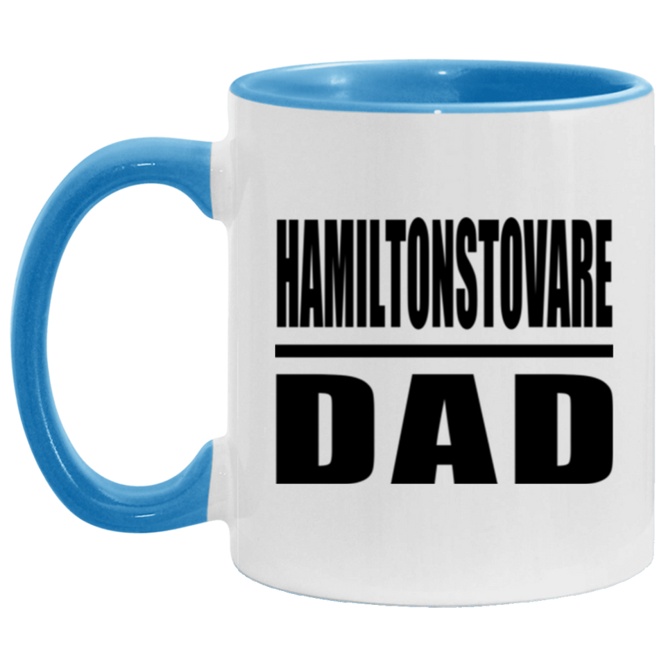 Hamiltonstovare Dad - 11oz Accent Mug Blue