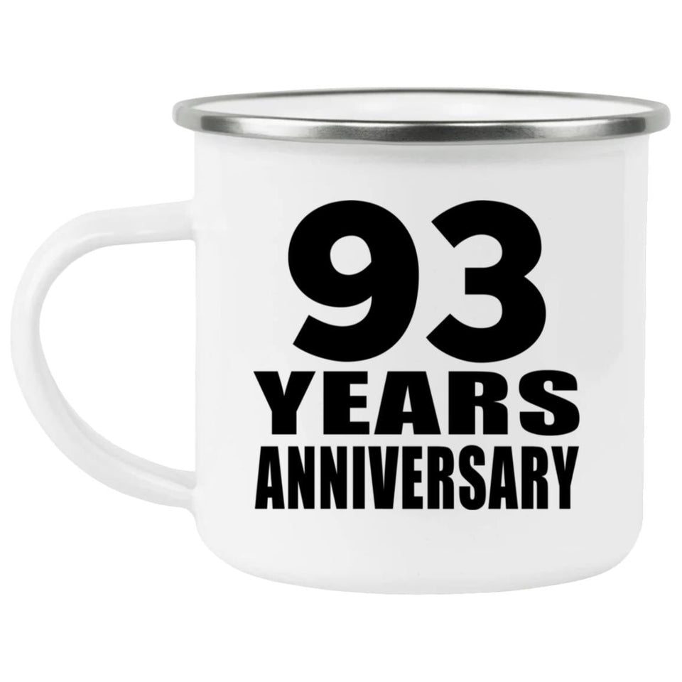 93rd Anniversary 93 Years - 12oz Camping Mug