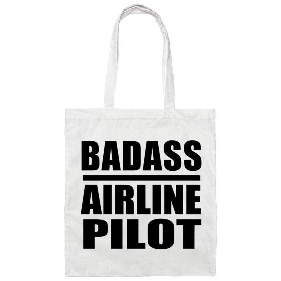 Badass Airline Pilot - Tote Bag White