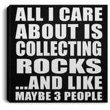 All I Care About Is Collecting Rocks - Canvas Square