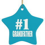 Number One #1 Grandfather - Star Ornament